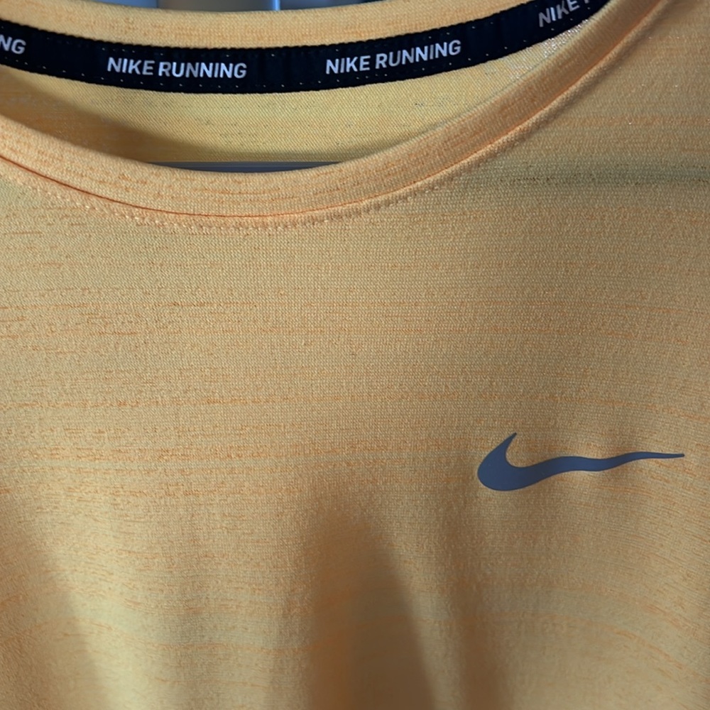 Nike Yellow Running Shirt yellow medium
